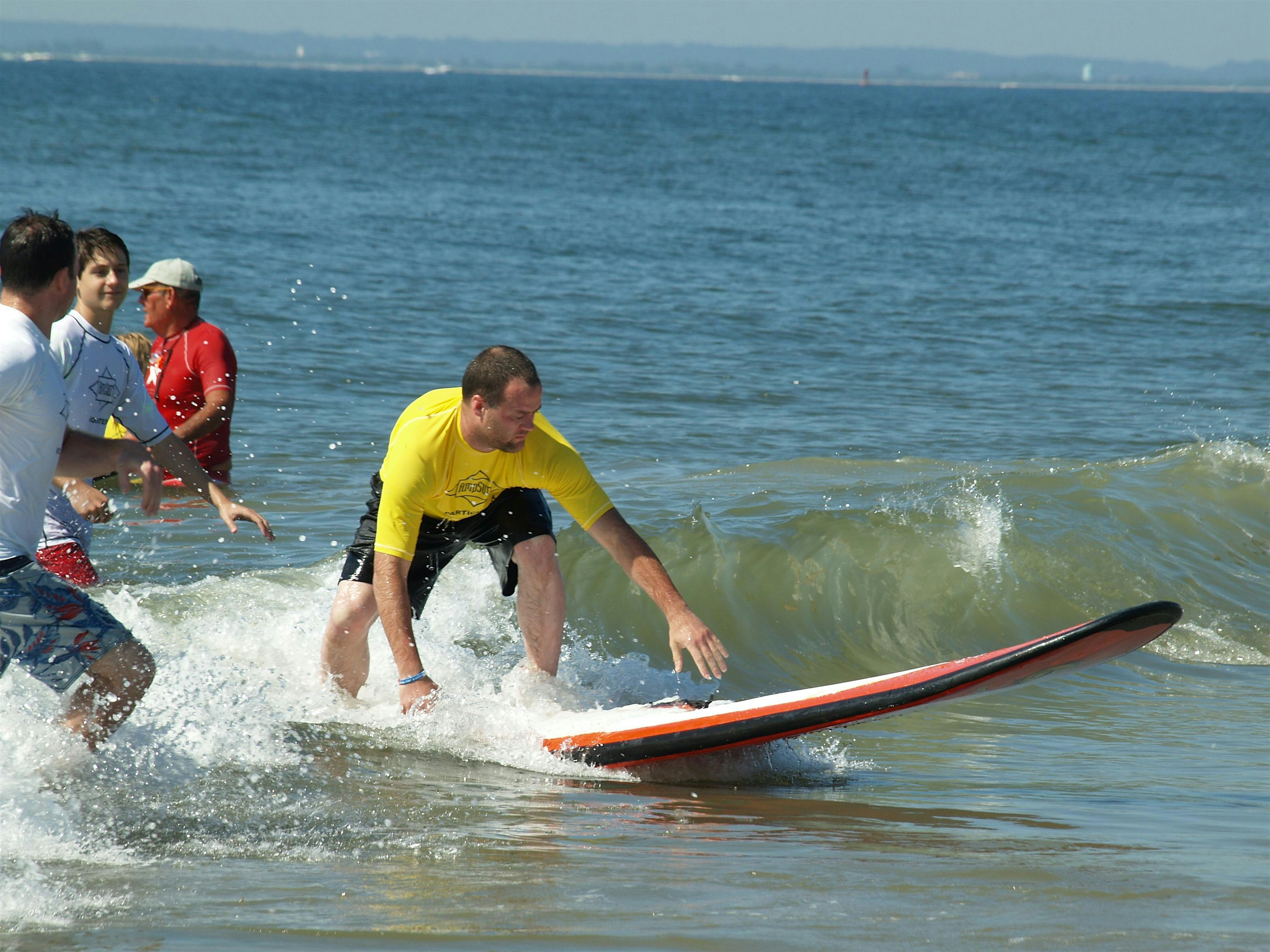 AmpSurf NY, Learn to Surf Clinic, August 24th, Rockaway Beach, New York