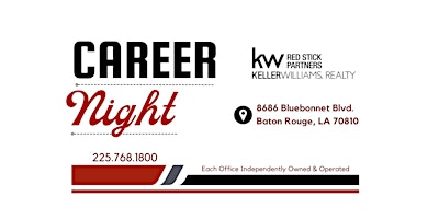 Real Estate Career Night at Keller Williams Red Stick Partners primary image