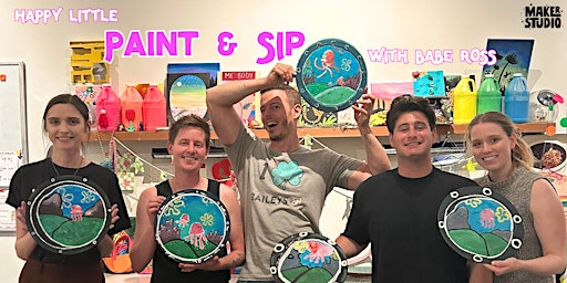 Imagen principal de Happy Little Paint and Sip with Babe Ross - 8/09