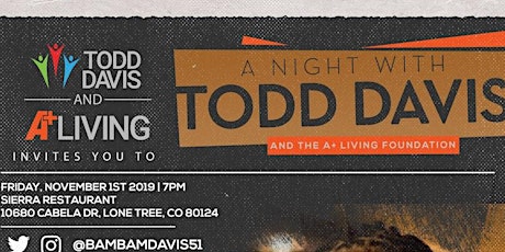 An Evening with Todd Davis & The A+ Living Foundation primary image