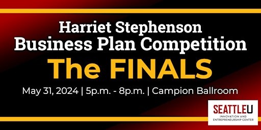 Harriet Stephenson Business Plan Competition Finals primary image