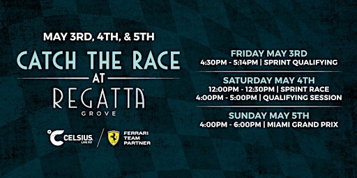 Imagem principal do evento Catch the Races at Regatta Grove