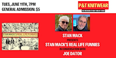 Imagem principal do evento Stan Mack presents Stan Mack's Real Life Funnies, with Joe Dator
