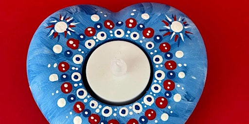 Mandala Tea Light Candle Holder class with Susan primary image