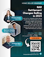 Image principale de Home Seller Seminar | NAR Settlement Changes Selling in 2024