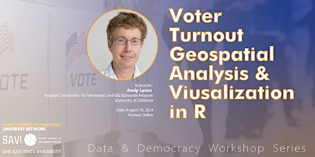 Data & Democracy Workshop 2 - Voter Turnout Geospatial Analysis/Viz in R