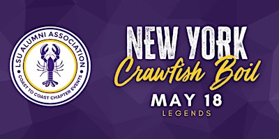 Imagem principal do evento 2024 LSUNY Metro Alumni Crawfish Boil