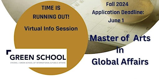 Imagen principal de Virtual Info Session - Master of Arts in Global Affairs