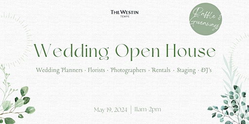 Wedding Open House at Westin Tempe