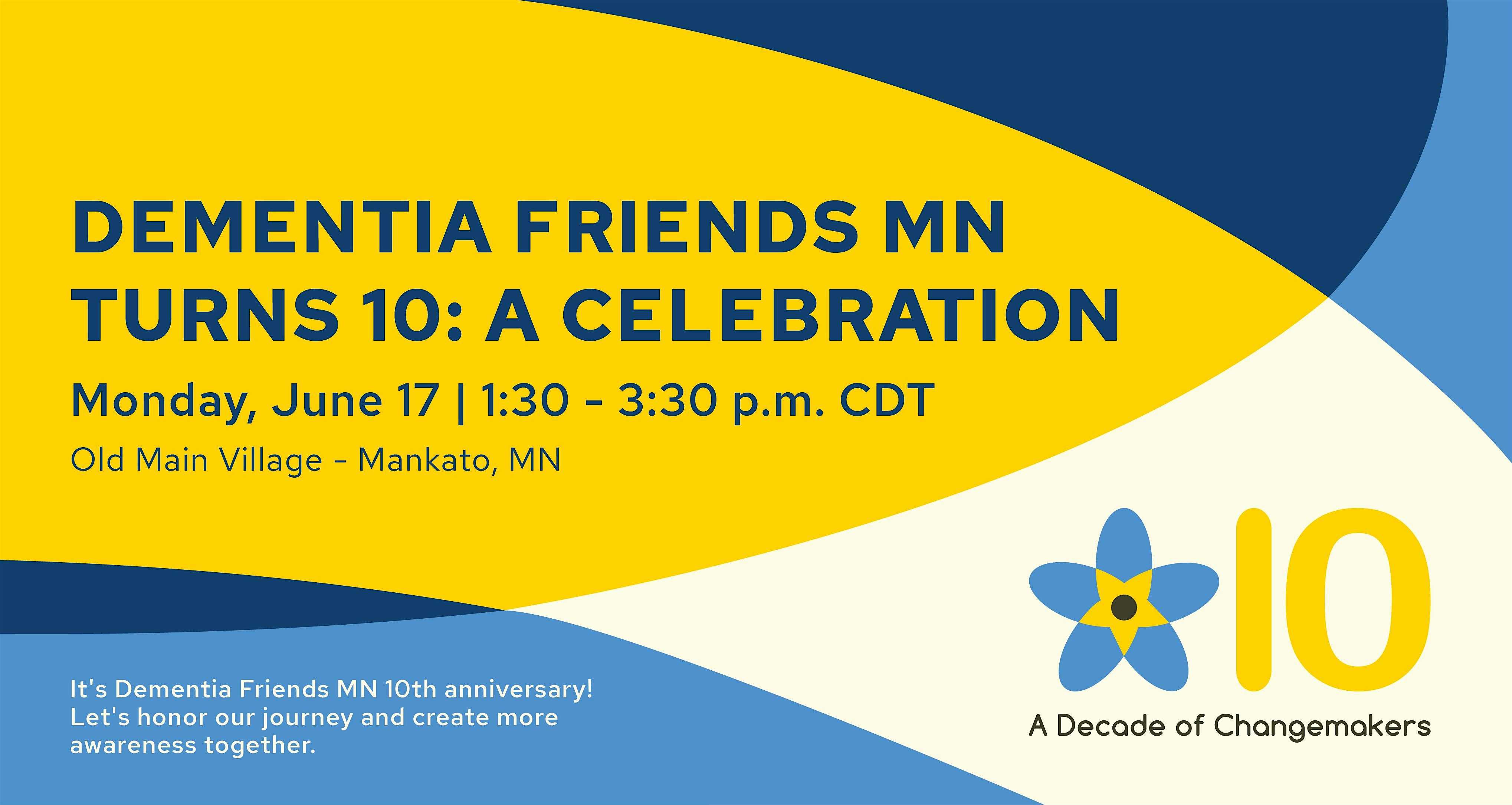 Mankato Regional Gathering to Celebrate Dementia Friends 10th Anniversary