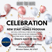 Primaire afbeelding van NEW START HOMES PROGRAM RIBBON CUTTING CEREMONY MAY 5TH 3 PM