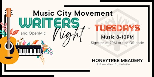 Writer's Night & Open Mic - Every Tuesday! primary image