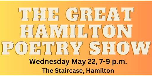The Great Hamilton Poetry Show primary image