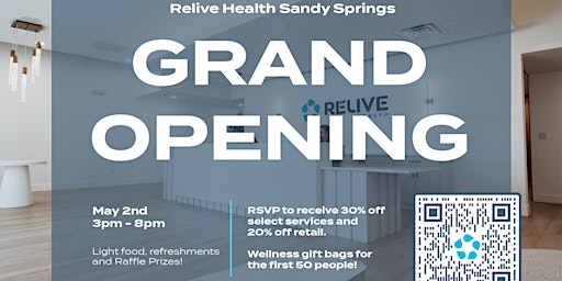 Imagem principal do evento Grand Opening of Relive Health