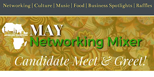 Imagem principal do evento MAY NETWORKING MIXER - Candidate Meet & Greet