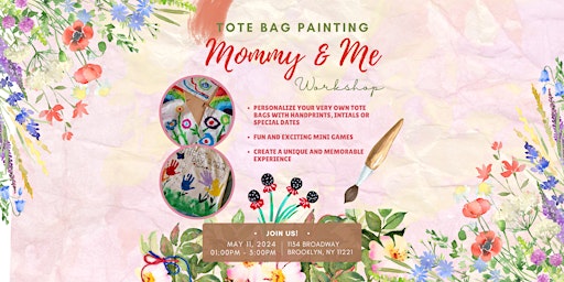 Imagem principal do evento Mommy and Me - DIY Tote Bag painting