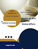 Imagem principal de Virtual Info Session - Master of Arts in Global Affairs