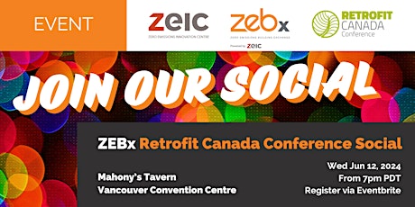 ZEBx Retrofit Canada Conference Social