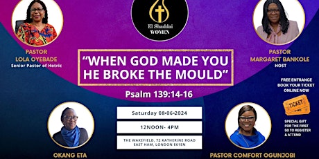 WHEN GOD MADE YOU HE BROKE THE MOULD