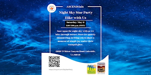 Imagen principal de Night Sky Star Party with Park Rangers and ASCENDtials