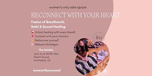 Image principale de Women Only Event Reiki, Breathwork, and Sound Healing