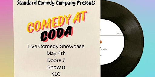 Primaire afbeelding van Comedy Night at CODA Presented by The Standard Comedy Company