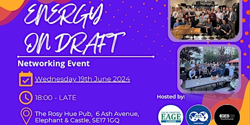 Energy on Draft London Social  Event by GESGB, SPE EAGE, iChemE & AAPG primary image