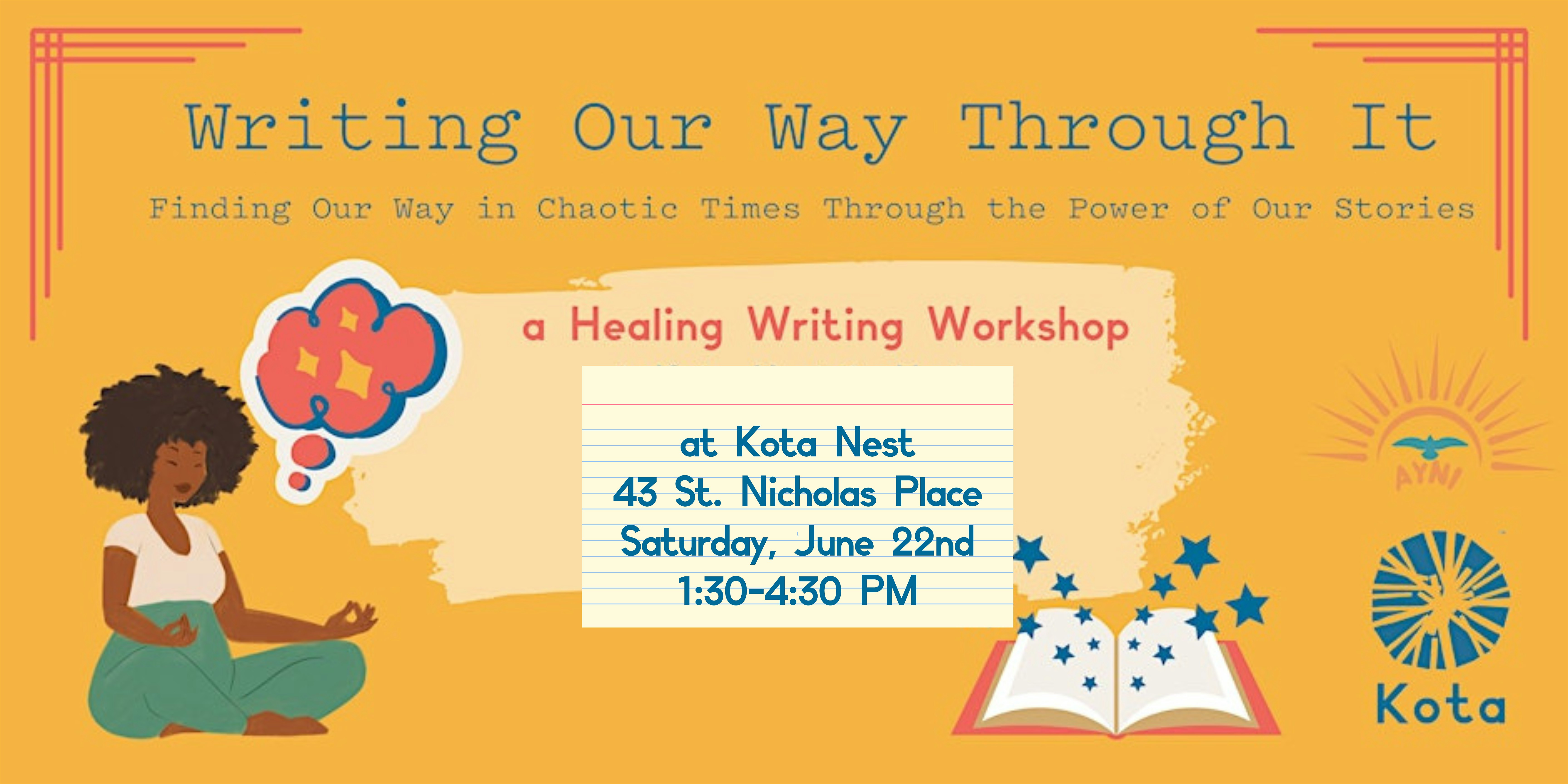 Writing Our Way Through It - Healing Writing Workshop for Womxn