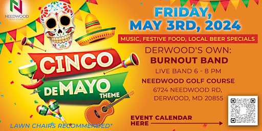 Primaire afbeelding van Cinco De Mayo Party at Needwood Golf Course