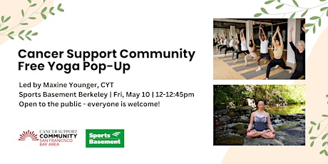 Cancer Support Community Free Yoga Pop-Up