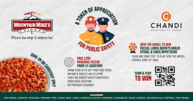 Immagine principale di A token of appreciation for all Public Safety Employees! 