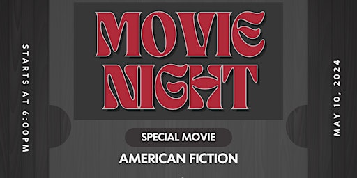 Imagem principal do evento Movie Night: American Fiction