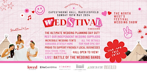 Imagem principal do evento WEDSTIVAL'24 Festival Wedding Show at Capesthorne Hall
