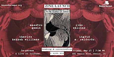 Zine Launch: No me hables de amor + Open Mic