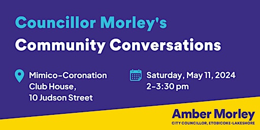 Councillor Morley's Community Conversations primary image