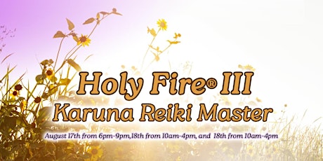 Holy Fire III Karuna Reiki Master Workhop  primärbild