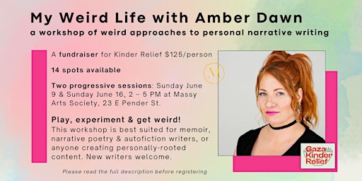 My Weird Life with Amber Dawn (2 Sessions) primary image