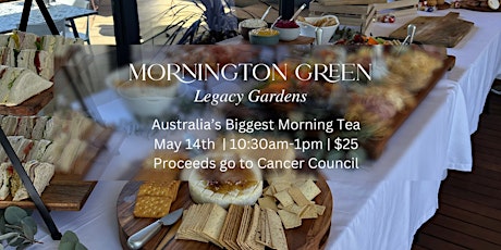 Australia's Biggest Morning Tea at Mornington Green