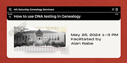 Immagine principale di 4th Saturday Genealogy Seminar 