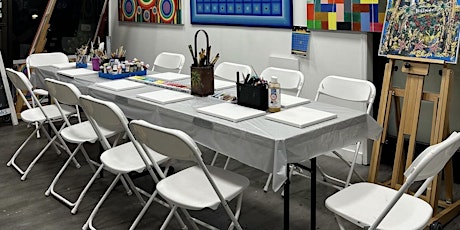 Paint and sip classes at the  Gallery LA every day, at 12pm,2pm,4pm,6pm,8pm