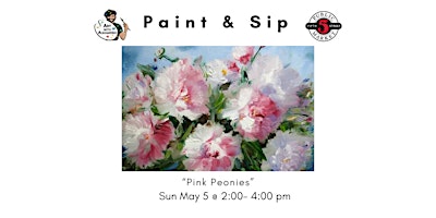 Paint and Sip- Pink Peonies primary image