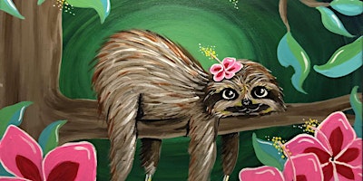 Imagem principal do evento Tropical Sloth - Paint and Sip by Classpop!™