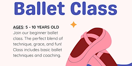 Image principale de Kids Ballet Beginners Class