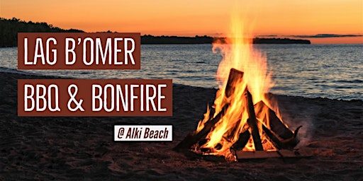 Immagine principale di Lag B'omer BBQ & Bonfire @ Alki Beach 