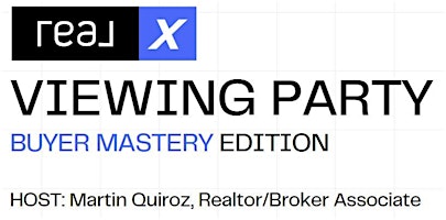 RealX Viewing  Party: BUYER MASTERY primary image