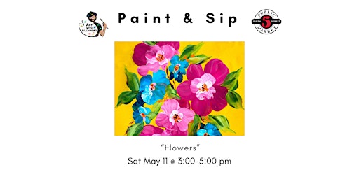 Imagem principal do evento Paint and Sip - Flowers