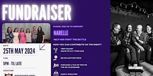 Imagem principal do evento Narelle’s Fundraiser Concert
