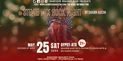Stevie Mix Night Concert @ Hanovers Pflugerville primary image
