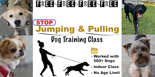 Imagem principal do evento STOP Jumping & Pulling (Dog Training Class)