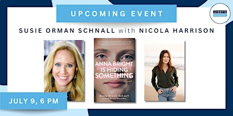 Author event! Susie Orman Schnall with Nicola Harrison
